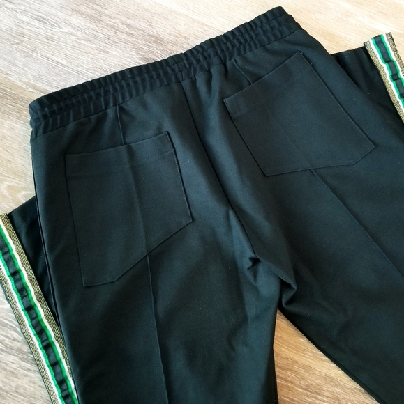 Rhude Traxedo Jogger Pants Black Unisex Drawstring Athleisure Athletic - Picture 8 of 15